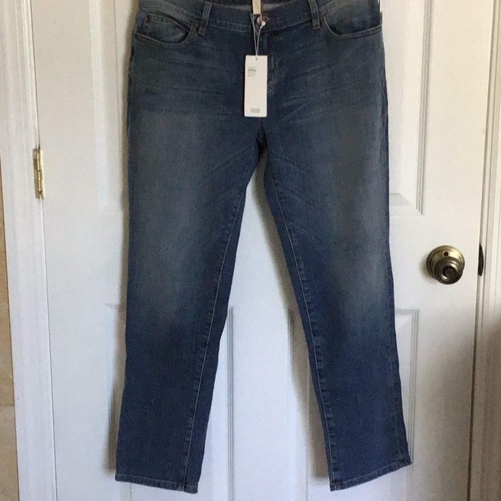 Eileen Fisher boyfriend Jeans NWT size 8P organic cotton stretch Denim